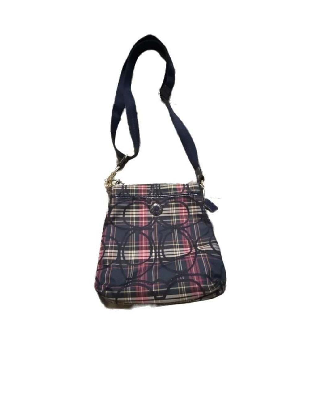 Coach Poppy Tartan Plaid Swingpack Crossbody Bag